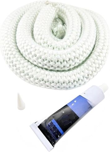 1-00-1086405 Door Rope Gasket Seal Kit w High Temperature Silicone Sealant - For Harman BVG Clarity DVG Gas Pellet Stoves - 5/8″ x 9′ - Rope Gasket Seal Kit Replacement in Saudi Arabia