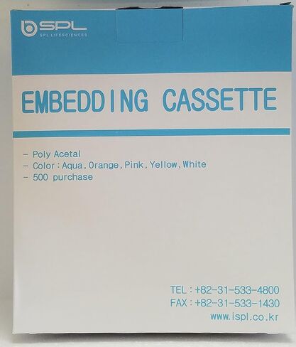 SPL Embedding Cassette, Acetal Polymer, Case of 500 Color White in Saudi Arabia