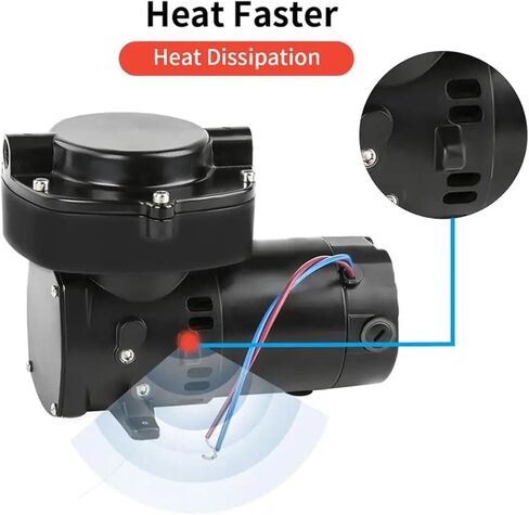 GZ-70 12V DC 68L 100W Mini Diaphragm Vacuum Pump for Diving System 24V Ultimate Vacuum Pump 220V Air Compressor Pump(12V) in Saudi Arabia