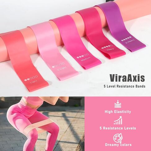 Pilates Kit for Women,Pilates Ring and Ball Set, Resistance Bands, Grip Socks & Yoga Mat Bag, Complete Pilates Essentials Starter Kit for Home Workouts, Pilates Equipment Gift Set for Beginners Pink in Saudi Arabia