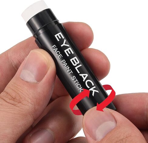 عصا سي سي بيوتي وايت آي السوداء لملحقات البيسبول وكرة القدم اللينة لاكروس، مضادة للوهج، مقاومة للماء، تدوم طوال اللعبة، تطبيق سلس، لون مصبوغ عالي in Kuwait