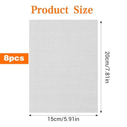 Xindojuz 8 Pack 6x8 Inch Stainless Steel Wire Mesh Screen, 1mm Hole 20 Metal Mesh Screen for DIY Projects, Vent, Cage, Garden, Window, Filter - Durable, Easy to Cut, Smooth Edges & Rust-Proof in Saudi Arabia