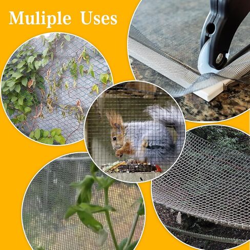 Xindojuz 8 Pack 6x8 Inch Stainless Steel Wire Mesh Screen, 1mm Hole 20 Metal Mesh Screen for DIY Projects, Vent, Cage, Garden, Window, Filter - Durable, Easy to Cut, Smooth Edges & Rust-Proof in Saudi Arabia