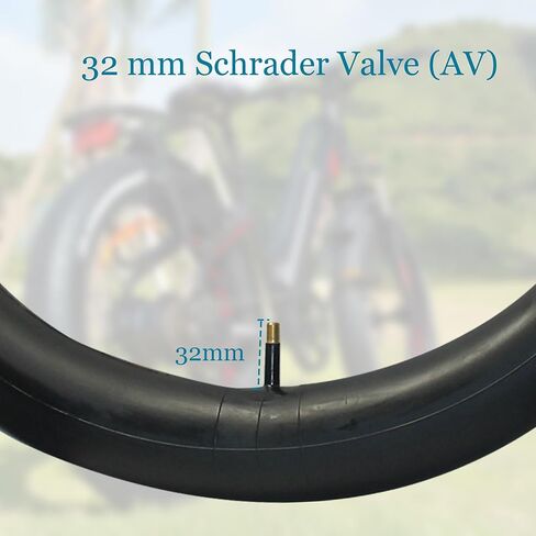 1/2 PCS 16x4.0 Bike Inner Tube | Schrader Valve | for 16 Inches Fat Tire, Snow & Sand Bikes | Heavy-Duty Rubber in Kuwait