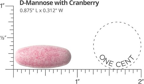 D-Mannose 1300 MG المفضل لدى الأطباء مع ملحق 500 MG من التوت البري - تركيبة متميزة (90 قرصًا نباتيًا) in Kuwait