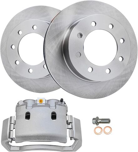 Detroit Axle-مجموعة الفرامل الأمامية لـ 97-01 Toyota Camry Lexus ES300 ، 98-04 Avalon ، 99-03 Solara Replacement 1999 2000 2001 Discr Brakes Brakes Pads in Kuwait