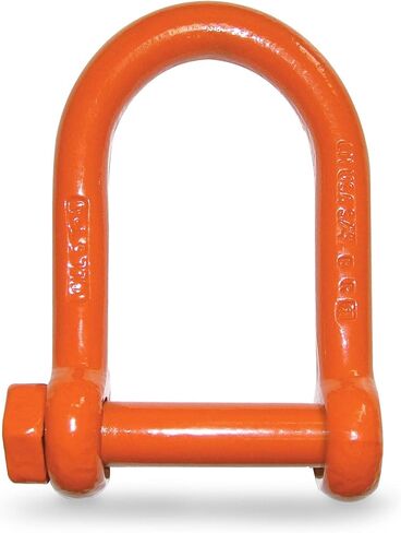CM M7154P Long Reach Screw Pin Shackle | 1-Inch Diameter | 19,000 Lb. Working Load Limit | Alloy Steel Orange Powder Coated Finish | 5:1 Design Factor in Kuwait
