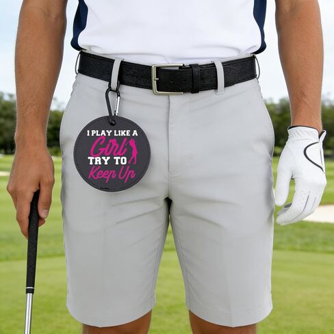 Fun Golf Tees Holder I Play Like A Girl Try to Keep Up Golf Tee Tag for Mom in Saudi Arabia