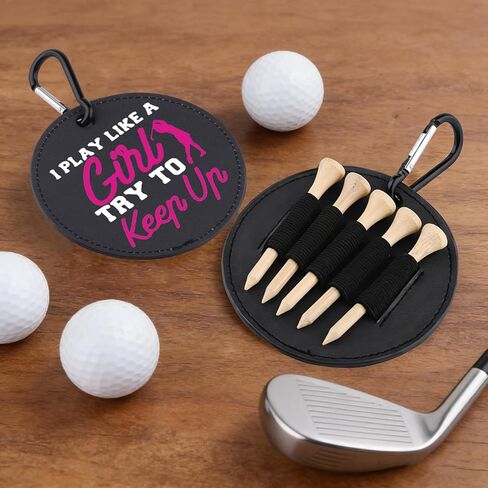 Fun Golf Tees Holder I Play Like A Girl Try to Keep Up Golf Tee Tag for Mom in Saudi Arabia