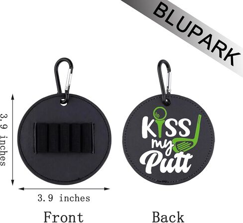 Kiss My Putt Leather Golf Tees Holder Funny Golf Tee Tag Birthday Gift for Uncle Dad Grandpa in Saudi Arabia