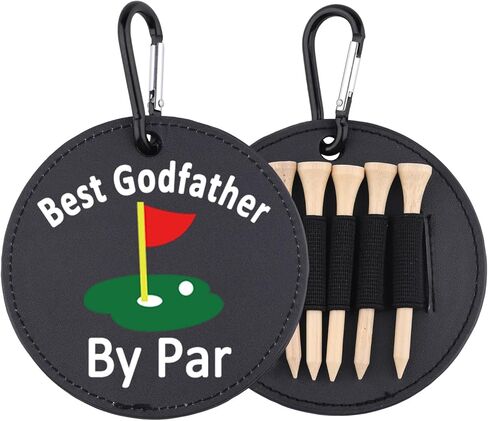 أفضل عراب من Par Leather Golf Tees حامل مضحك لعبة غولف تي شيرت هدية عيد ميلاد للعراب in Saudi Arabia