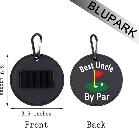 Personalized Leather Golf Tees Holder Best Uncle by Par Golf Tee Tag Birthday Gift for Uncle in Saudi Arabia