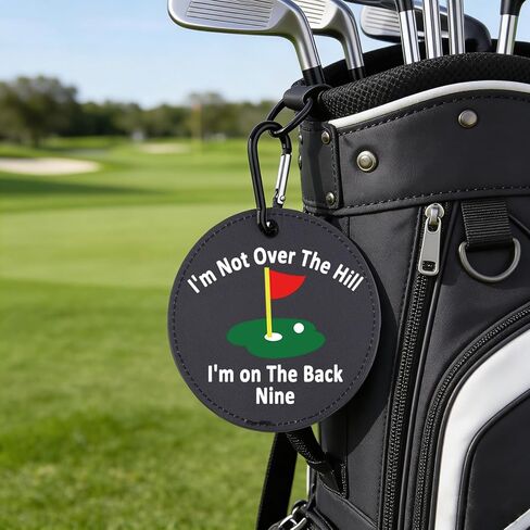 Golf Tee Holder I'm Not Over The Hill I'm on The Back Nine Golf Tee Tag Birthday Gift for Dad in Saudi Arabia