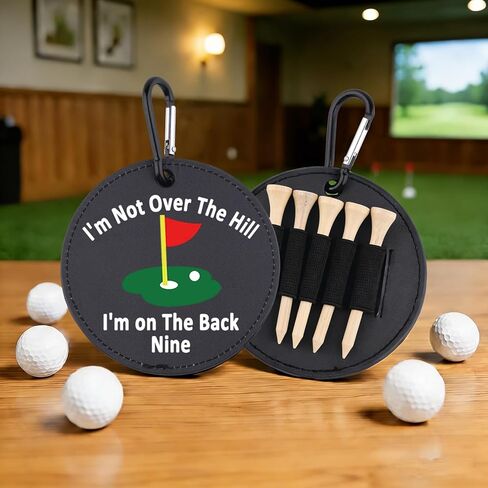 Golf Tee Holder I'm Not Over The Hill I'm on The Back Nine Golf Tee Tag Birthday Gift for Dad in Saudi Arabia