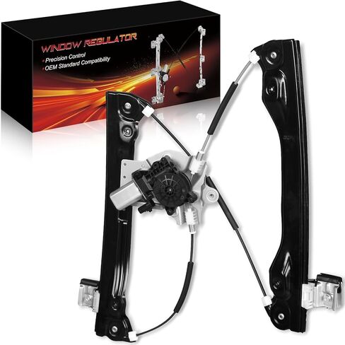 Front Left Power Window Regulator with Motor for:-Chevy Cruze Diesel Eco L Ls Lt LTZ 2012 2013 2014 2015, Cruze Limited 2016, 2 Pins Connector Replace# 95265280 751-739 95382556 95919259 in Kuwait