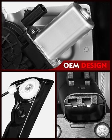 Front Left Power Window Regulator with Motor for:-Chevy Cruze Diesel Eco L Ls Lt LTZ 2012 2013 2014 2015, Cruze Limited 2016, 2 Pins Connector Replace# 95265280 751-739 95382556 95919259 in Kuwait