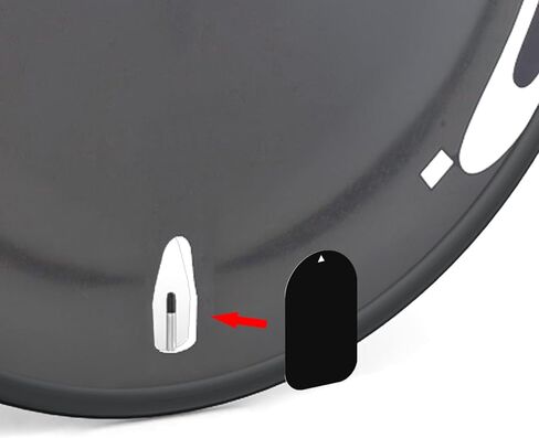 2/10Pcs Bike Disc Track Wheel Valves Sticker Protective Sticker Bike Closed Wheelset Rims Valves Pad Sticker in Saudi Arabia