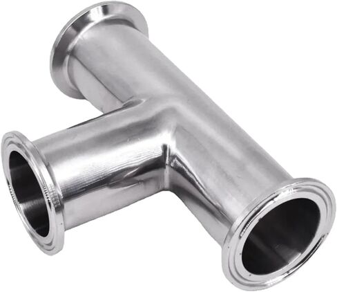 12.7/19/25/32/38/45/51mm Pipe OD 0.5" 1.5" 2" Tri Clamp Tee 3 Way Connector Pipe Fitting SUS304/316 Stainless(SUS304,32MM OD K50.5MM_T TYPE) in Kuwait