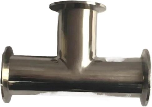 1PCS 1.5'' 25MM Tri Clamp 3 Way Tee 304 Stainless Steel Ferrule Tee Connector Pipe Fitting 1.5 Tri in Kuwait