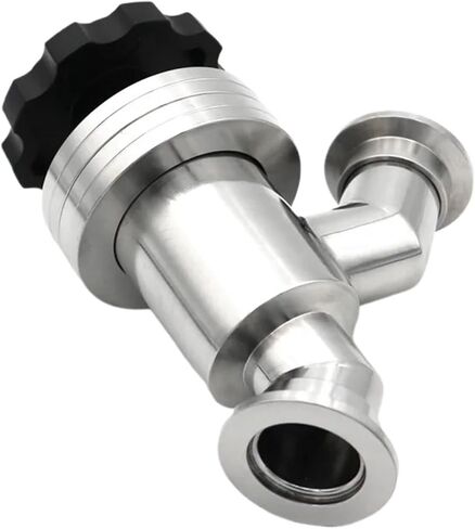 SS304 الفولاذ المقاوم للصدأ KF16 KF25 KF40 KF50 Y-نوع دليل عالية فراغ يربك صمام فراغ صمام زاوية الزعنفة (KF25) in Kuwait