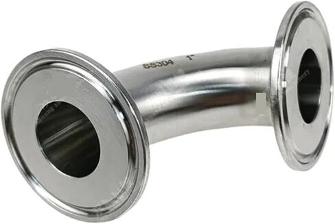 1" Tri Clamp 25mm Tube OD Elbow 90 Degree Pipe Fitting SS304 2CMP in Saudi Arabia