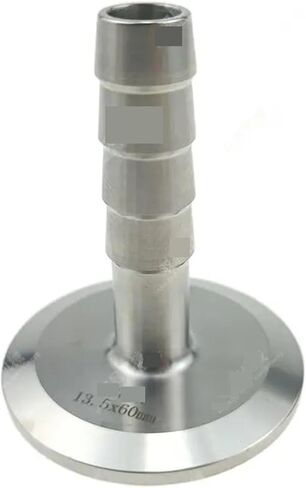 1.5" Tri Clamp to 13.5mm Hose Barbed Adapter SUS316L Hose Pipe Fitting 50mm Long in Kuwait