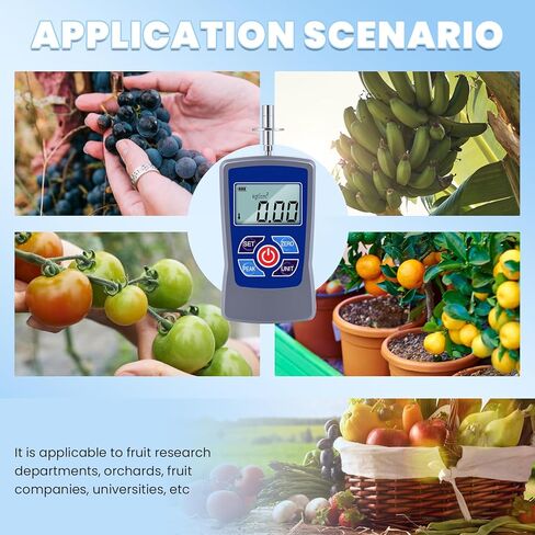 NEWTRY Digital Fruit Penetrometer Handheld Hardness Tester with Pressure Foot Fruit Firmness Sclerometer for Determining The Maturity Level of Fruit in Kuwait