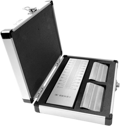 0-100um Grindometer Fineness Gauge, Replacement for BAOSHISHAN Stainless Steel Fineness of Grind Gauge with 2 Scrapers & Case, ISO Standard Single Groove (100μm, 8Hegman) in Kuwait
