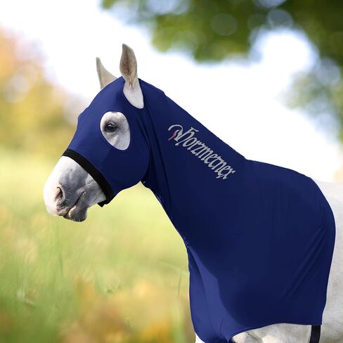 غطاء رأس قابل للتمدد للحصان بدون أذنين مع حروف عاكسة على الوجهين، رؤية ليلية آمنة، واقي عرف الليكرا، غطاء رأس الحصان، حماية عرف، إعداد العرض، التدريب (خطوط الغابة، L) in Kuwait