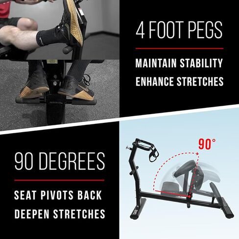 Valor Fitness Back Stretch Machine - Total Body Leg Stretching Equipment Home Gym Flexibility Therapy Workout Max Weight 350 Pounds - Straps Included in Saudi Arabia