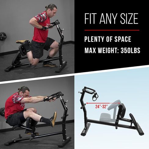 Valor Fitness Back Stretch Machine - Total Body Leg Stretching Equipment Home Gym Flexibility Therapy Workout Max Weight 350 Pounds - Straps Included in Saudi Arabia