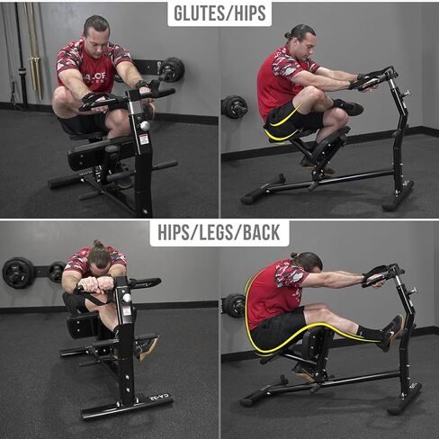 Valor Fitness Back Stretch Machine - Total Body Leg Stretching Equipment Home Gym Flexibility Therapy Workout Max Weight 350 Pounds - Straps Included in Saudi Arabia