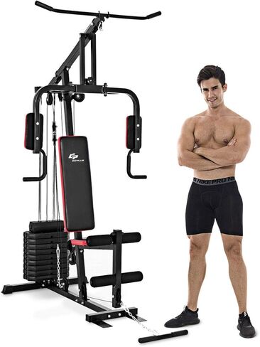 Goplus Multifunction Home Gym System Weight Training Exercise Workout Equipment Fitness Strength Machine for Total Body Training in Saudi Arabia