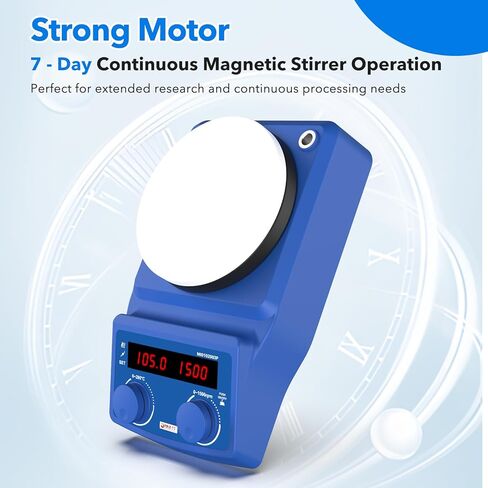 FOUR E'S SCIENTIFIC 5 Inch Pro Magnetic Stirrer Hotplate 100-1500RPM, Upgraded Ceramic-Aluminum Heating, Max Temp 280℃, Max 5L Capacity, 110V Stir Plate with Temp Probe Sensor (Not Include Stand) in Saudi Arabia