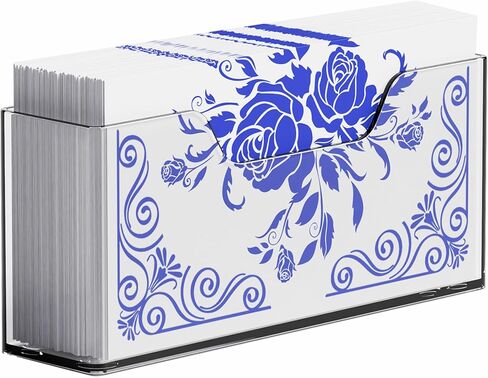 حامل مناديل الحمام الأكريليك من Yieach - صينية حامل مناشف الضيوف العمودية بطول 9 بوصات لمنشفة اليد التي تستخدم لمرة واحدة، موزع مناديل الحمام الشفاف من لوسيت للمنزل والفندق والمكتب، حزمة من 1 in Kuwait