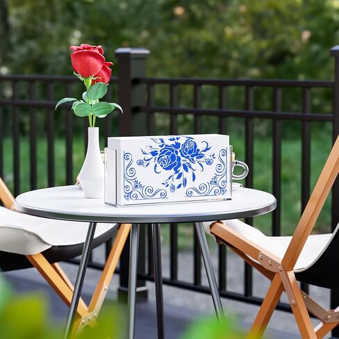 حامل مناديل الحمام الأكريليك من Yieach - صينية حامل مناشف الضيوف العمودية بطول 9 بوصات لمنشفة اليد التي تستخدم لمرة واحدة، موزع مناديل الحمام الشفاف من لوسيت للمنزل والفندق والمكتب، حزمة من 1 in Kuwait