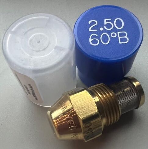 فوهة موقد الزيت، 2.50 60 ب، غطاء أزرق للرذاذ الصلب 2.50 60 ب، فوهة زيت 2.50 جالون في الدقيقة مع رذاذ صلب بزاوية 60 درجة داخل موقد الزيت من أجل التذرية المناسبة in Saudi Arabia