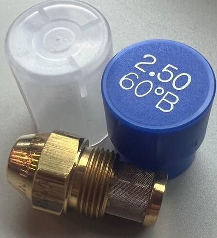 فوهة موقد الزيت، 2.50 60 ب، غطاء أزرق للرذاذ الصلب 2.50 60 ب، فوهة زيت 2.50 جالون في الدقيقة مع رذاذ صلب بزاوية 60 درجة داخل موقد الزيت من أجل التذرية المناسبة in Saudi Arabia
