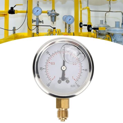 Generic Pressure Y60 Axial Oil Filled Vacuum Pressure Measurement Tool for Mining Industry, Home Heating Stainless Steel in Saudi Arabia