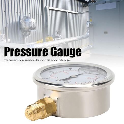 Generic Pressure Y60 Axial Oil Filled Vacuum Pressure Measurement Tool for Mining Industry, Home Heating Stainless Steel in Saudi Arabia