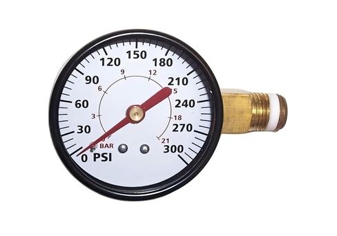 مقياس التثبيت الأيمن لضاغط الهواء GA031900AV - لقياس الضغط البديل للأنظمة الهيدروليكية والهوائية كامبل هاوسفيلد - 2 بوصة 300 رطل لكل بوصة مربعة in Kuwait