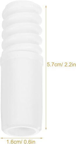 BESTYASH أطراف مقبض ملولبة 2 حزمة استبدال محول عمود تمديد المكنسة لأدوات التنظيف 2.24 بوصة أجزاء توصيل بلاستيكية متينة in Saudi Arabia