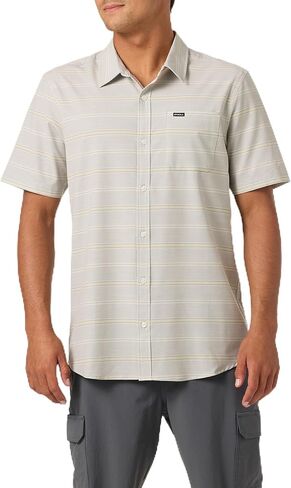O'NEILL Men's UPF Slub Relaxed Short Sleeve Woven Shirt in Kuwait