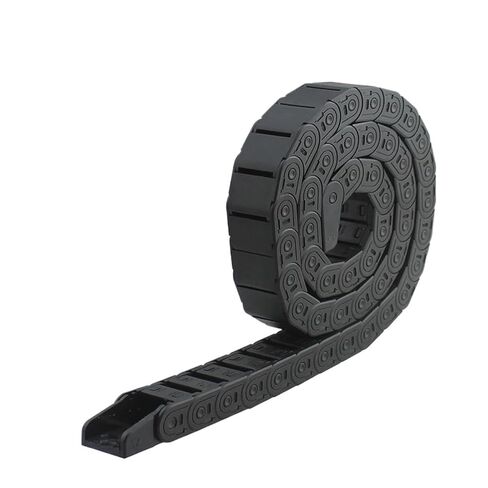 سلسلة الكابلات 7 * 7 10 * 10 15 * 20 15 * 30 مم 1 متر سلسلة سحب بلاستيكية شبه مغلقة غير قابلة للفتح (10 × 10 مم) in Kuwait