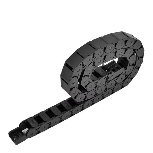 1M Semi-Enclosed Plastic Cable Drag Chain Wire Carrier with End Connectors Towline Router Milling Machine Tool Parts(15x50) in Kuwait