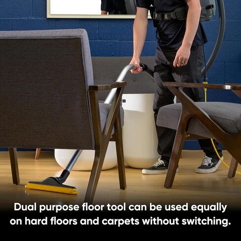 Prolux X8 Pro 10 lb Lightweight Commercial Backpack Vacuum – HEPA Filtration w/Sealed 8 Qt HEPA Bags, 120 CFM Commercial Suction, 50′ Cord, Loaded with Attachments in Kuwait