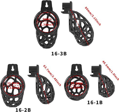 Men's Fitness Protective Training Cage - Resin Material - Stress Relief - Lightweight and Breathable - Enhanced Comfort - A342 (Black, M) in Saudi Arabia