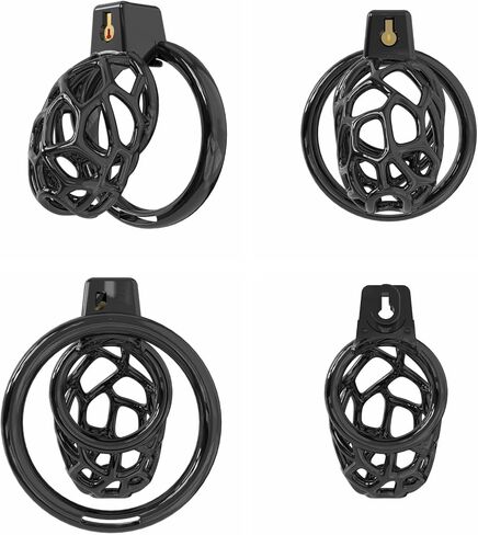 Men's Fitness Protective Training Cage - Resin Material - Stress Relief - Lightweight and Breathable - Enhanced Comfort - A342 (Black, M) in Saudi Arabia