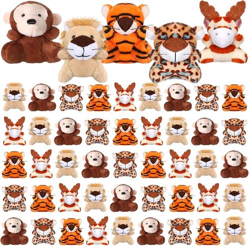 شاب 50 PCS Mini Animal Plush Toys Small Stupted Animals Bulk Plushies Tiny Plushies Ackains for Gift Party Carnival Award (Duck) in Kuwait