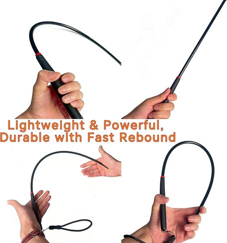 21-Inch Riding Crop 2-Piece Set, Black Horse Whip with Non-Slip Grip, Wrist Strap & Protective Tip for Training, Cosplay & Performance in Saudi Arabia